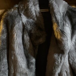 Calvin Klein Women's Gray Teddy Jacket